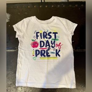 First Day of Pre-K t-shirt